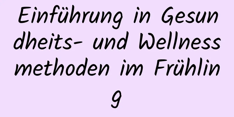 Einführung in Gesundheits- und Wellnessmethoden im Frühling