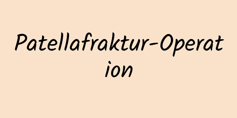 Patellafraktur-Operation