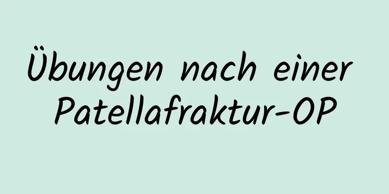 Übungen nach einer Patellafraktur-OP