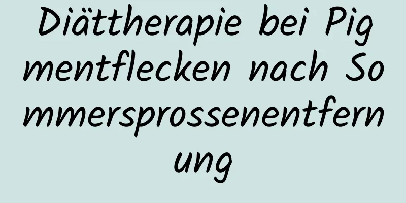 Diättherapie bei Pigmentflecken nach Sommersprossenentfernung