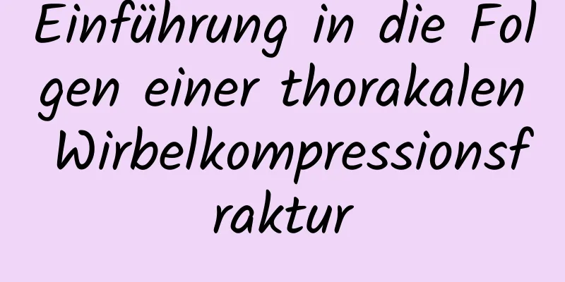 Einführung in die Folgen einer thorakalen Wirbelkompressionsfraktur