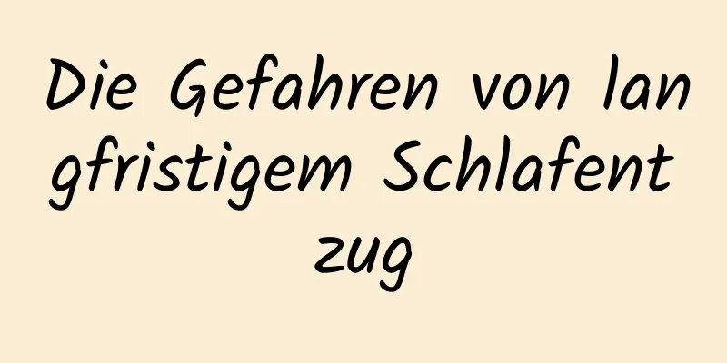 Die Gefahren von langfristigem Schlafentzug