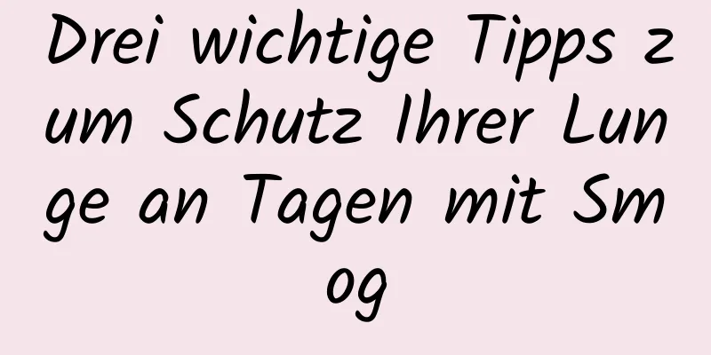Drei wichtige Tipps zum Schutz Ihrer Lunge an Tagen mit Smog