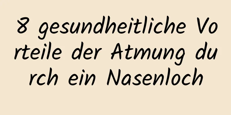 8 gesundheitliche Vorteile der Atmung durch ein Nasenloch