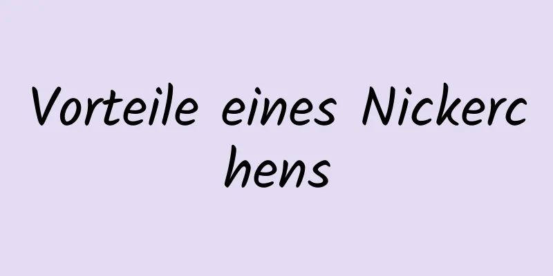 Vorteile eines Nickerchens