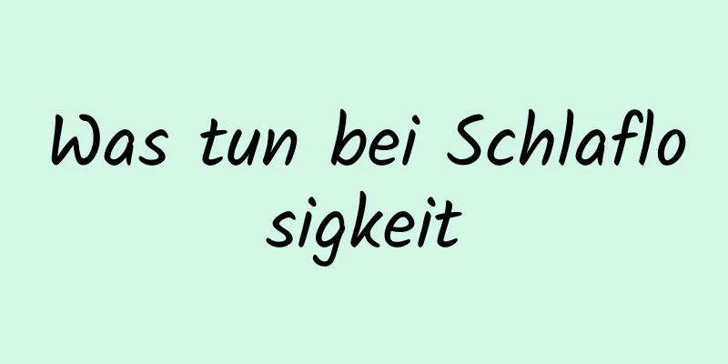 Was tun bei Schlaflosigkeit