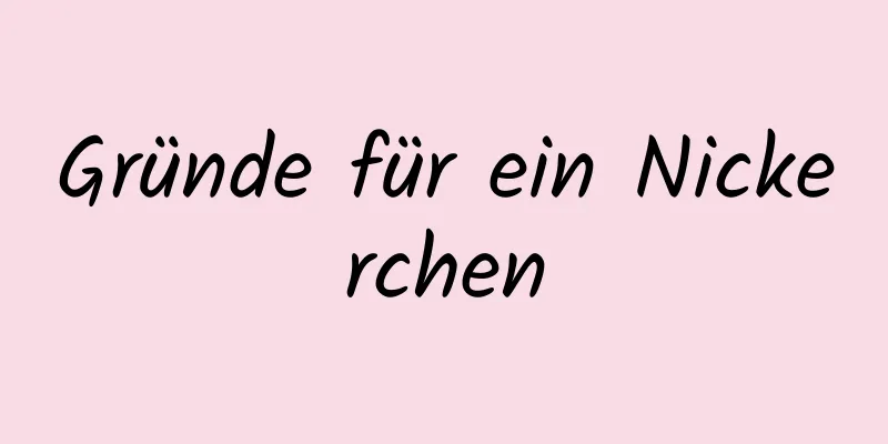Gründe für ein Nickerchen