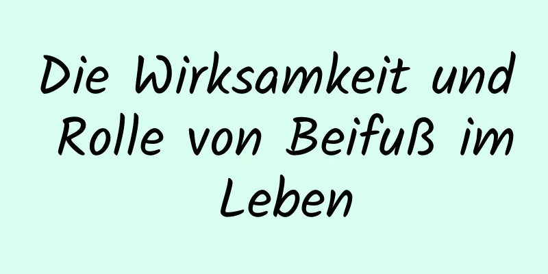 Die Wirksamkeit und Rolle von Beifuß im Leben