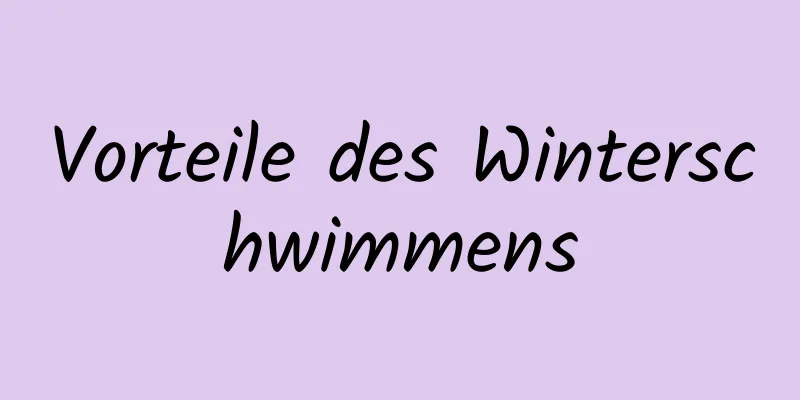 Vorteile des Winterschwimmens