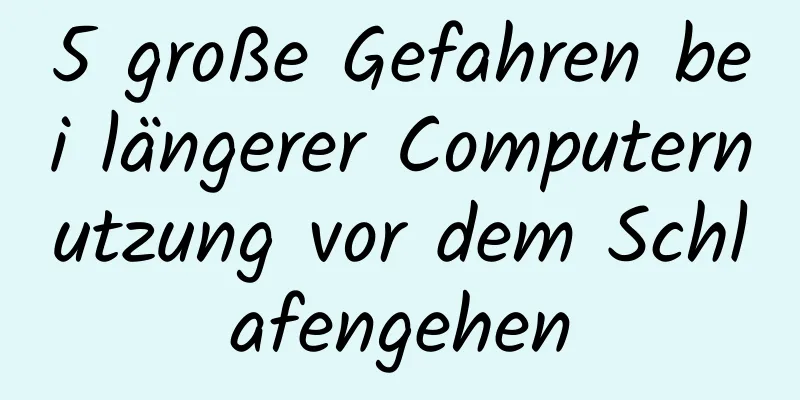 5 große Gefahren bei längerer Computernutzung vor dem Schlafengehen