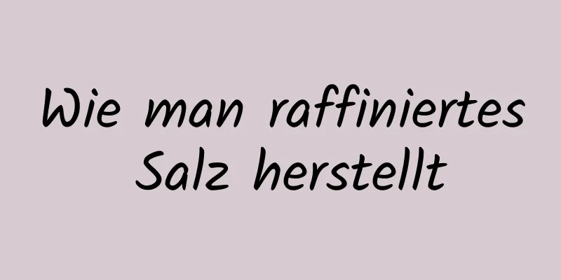 Wie man raffiniertes Salz herstellt