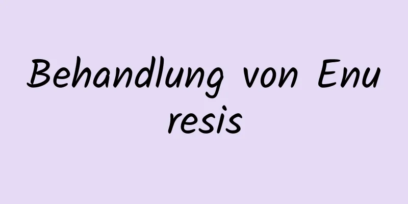 Behandlung von Enuresis