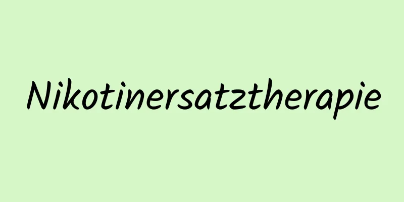 Nikotinersatztherapie