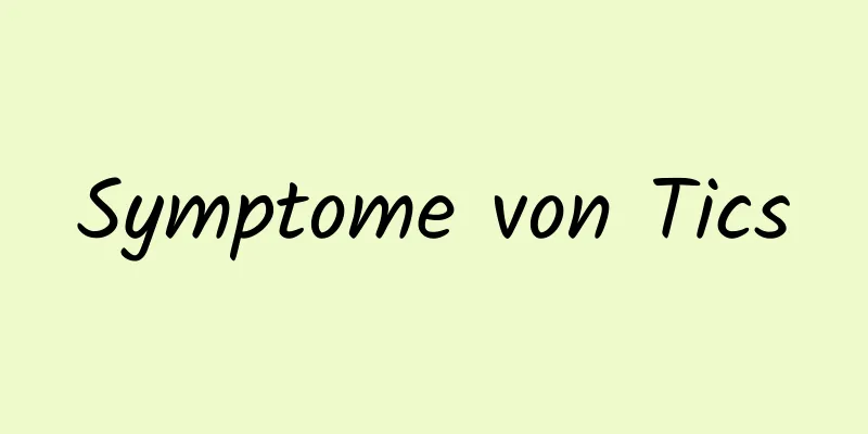 Symptome von Tics