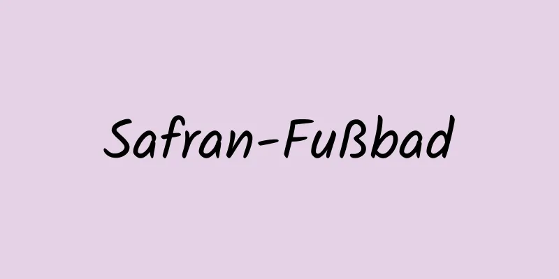 Safran-Fußbad