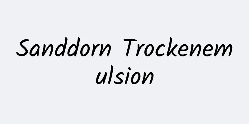 Sanddorn Trockenemulsion