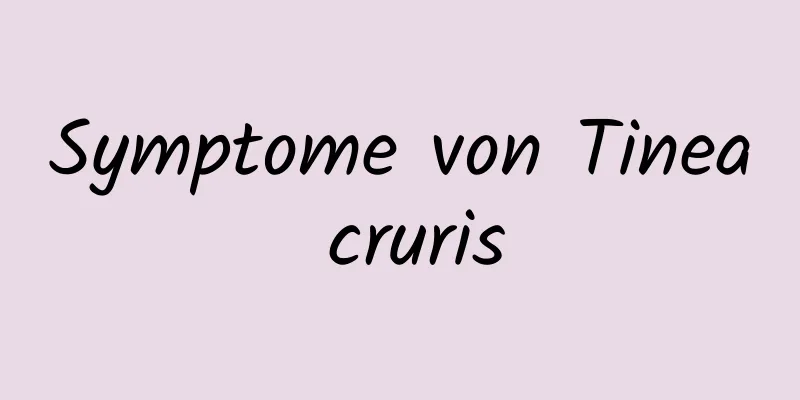 Symptome von Tinea cruris