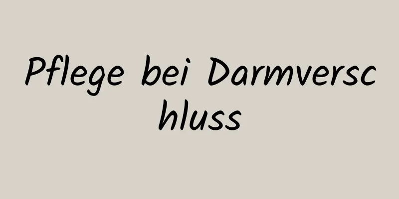 Pflege bei Darmverschluss