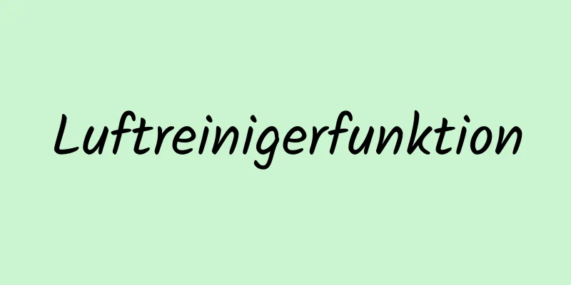 Luftreinigerfunktion