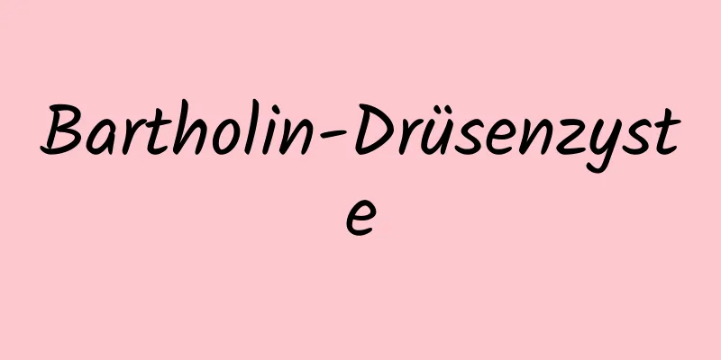 Bartholin-Drüsenzyste