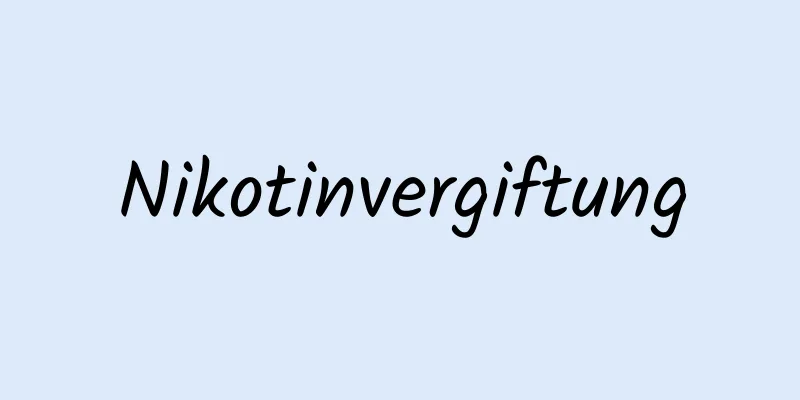 Nikotinvergiftung
