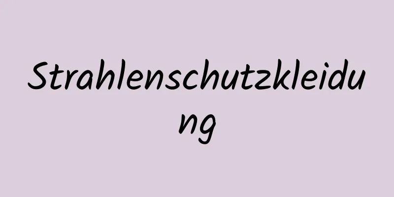 Strahlenschutzkleidung