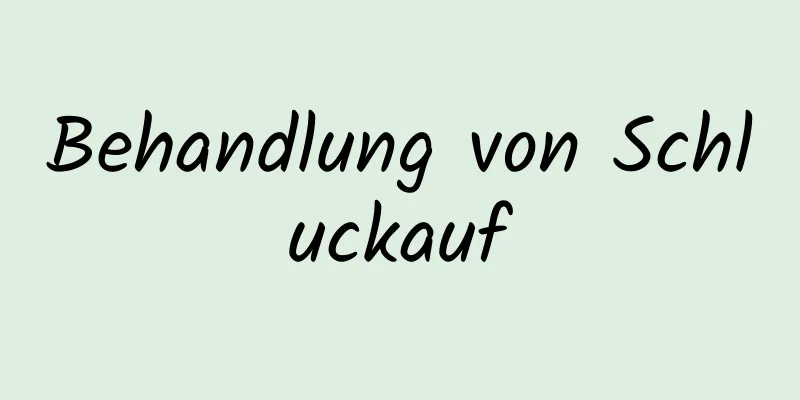 Behandlung von Schluckauf