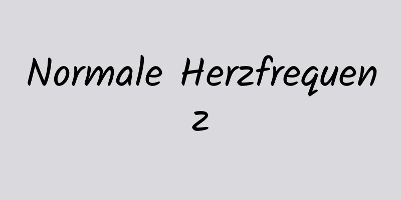 Normale Herzfrequenz