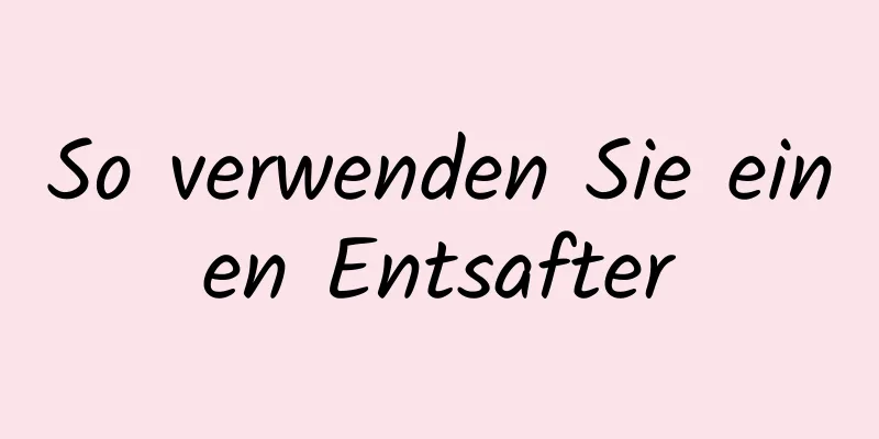 So verwenden Sie einen Entsafter