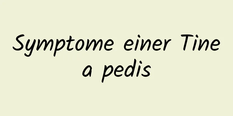 Symptome einer Tinea pedis