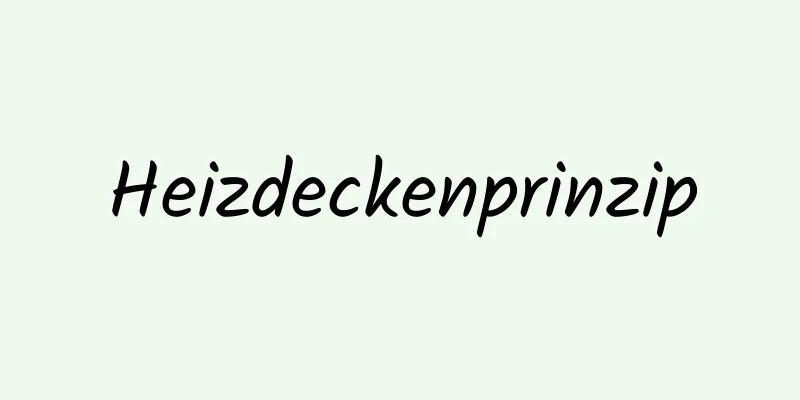 Heizdeckenprinzip