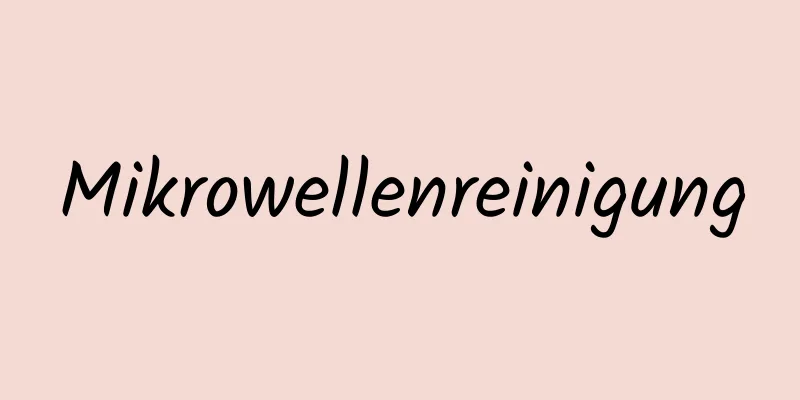 Mikrowellenreinigung