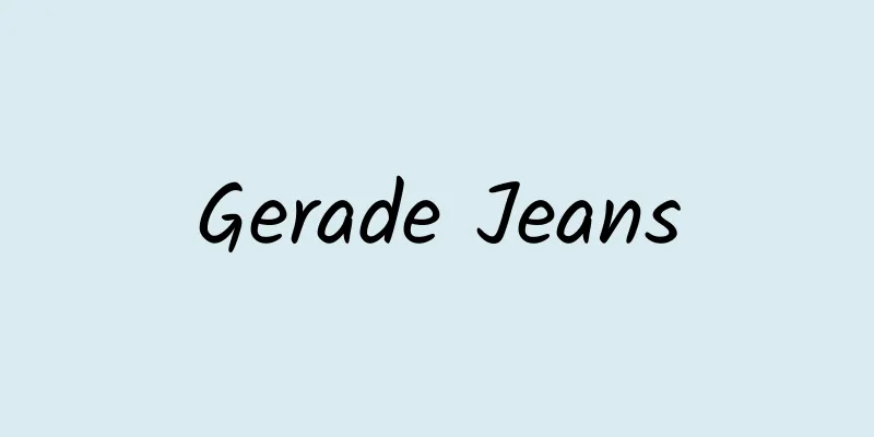 Gerade Jeans