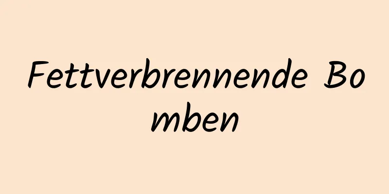 Fettverbrennende Bomben