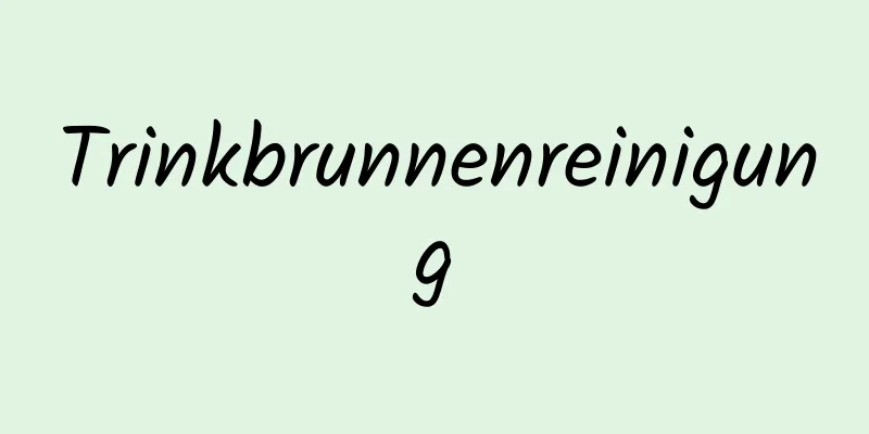 Trinkbrunnenreinigung