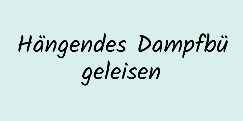 Hängendes Dampfbügeleisen