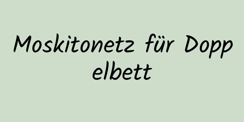 Moskitonetz für Doppelbett