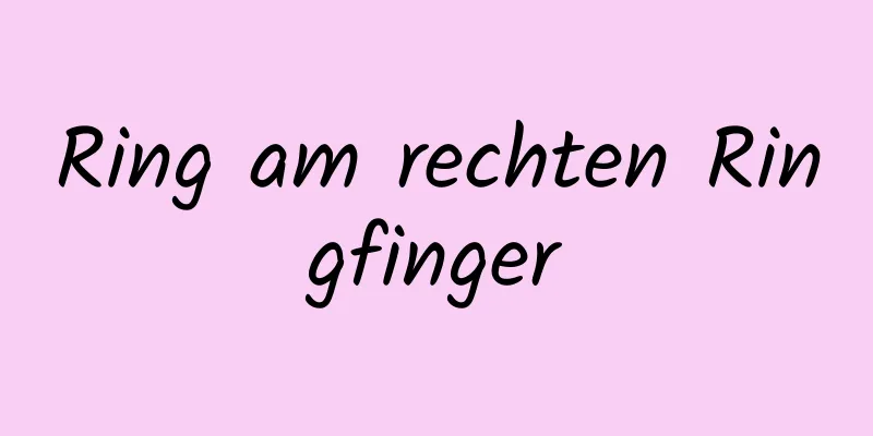 Ring am rechten Ringfinger