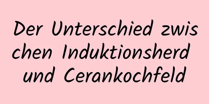 Der Unterschied zwischen Induktionsherd und Cerankochfeld