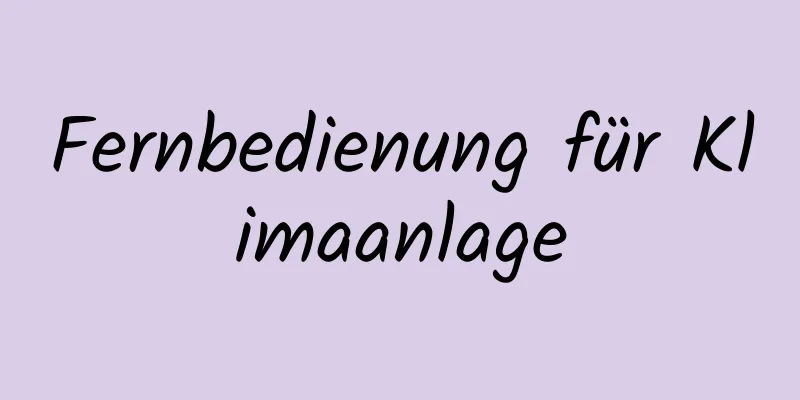 Fernbedienung für Klimaanlage