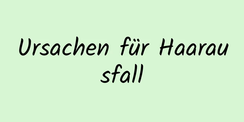 Ursachen für Haarausfall
