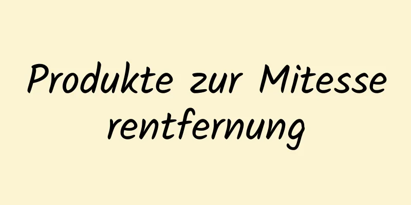 Produkte zur Mitesserentfernung