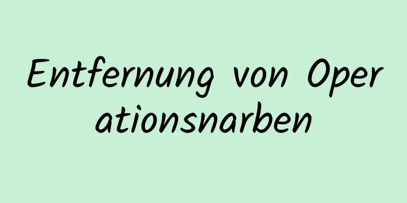 Entfernung von Operationsnarben