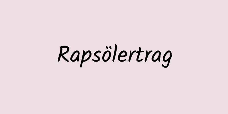 Rapsölertrag