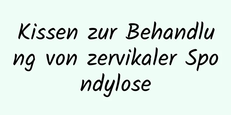 Kissen zur Behandlung von zervikaler Spondylose