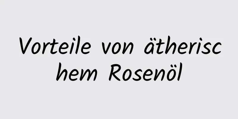 Vorteile von ätherischem Rosenöl