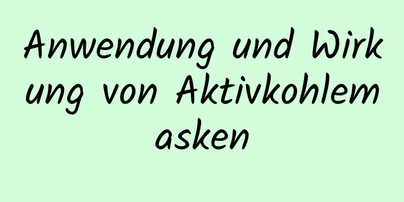 Anwendung und Wirkung von Aktivkohlemasken