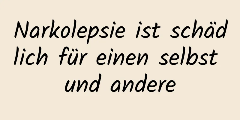 Narkolepsie ist schädlich für einen selbst und andere
