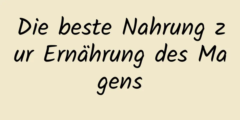 Die beste Nahrung zur Ernährung des Magens
