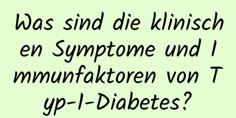 Was sind die klinischen Symptome und Immunfaktoren von Typ-1-Diabetes?